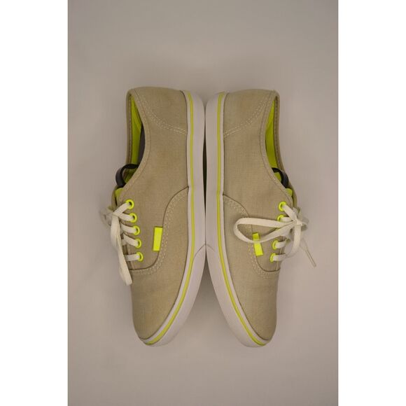 Vans Men's 7 Gray Neon Yellow Lace Up Shoes - Picture 5 of 11